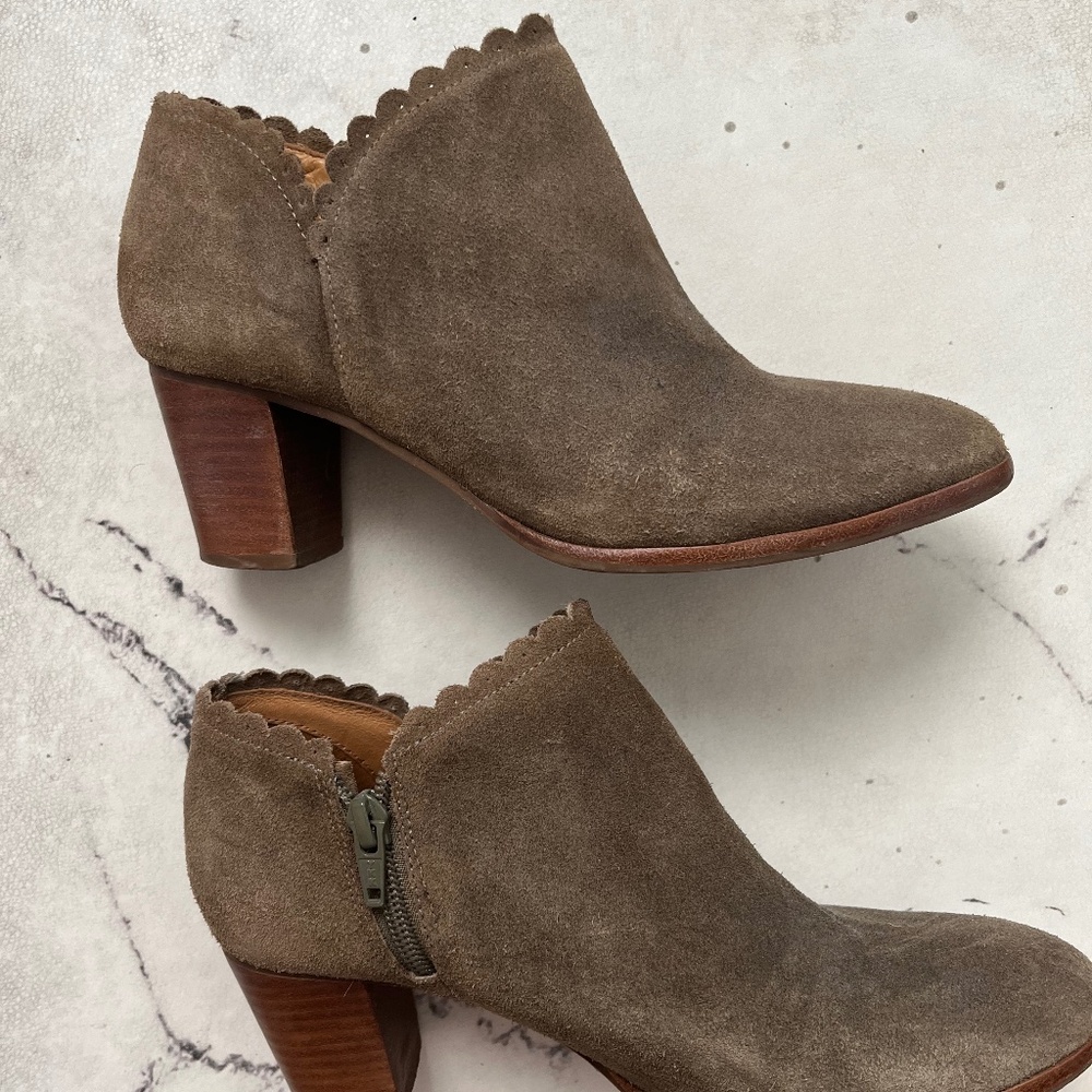 Jack Rogers scallop ankle booties
